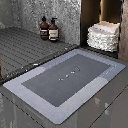 Banyo Dekoru için Süper Su Emici Kaymaz Tabanlı Paspas