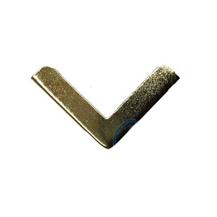 Hobi El İşçiliği için 1000ADET 18x32MM Midi Sarı Albüm Kitap Dosya Köşe Süsü Seti