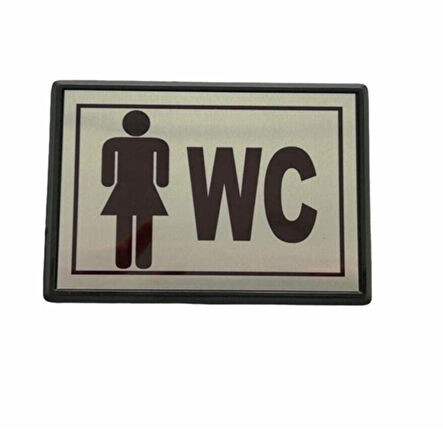 Büro İş Güvenliği için 13x8CM Maksi Kadın WC Uyarı Tabelası