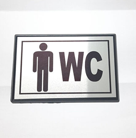 Büro İş Güvenliği için 13x8CM Maksi BAY-BAYAN WC Uyarı Tabelası