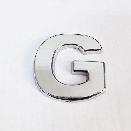 Büro Ev Dekoru için 9CM Yapışkanlı Krom G Harfi