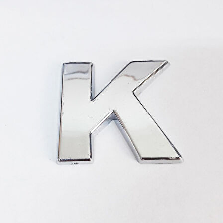 Büro Ev Dekoru için 9CM Yapışkanlı Krom K Harfi