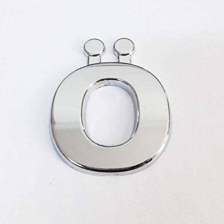 Büro Ev Dekoru için 9CM Yapışkanlı Krom Ö Harfi