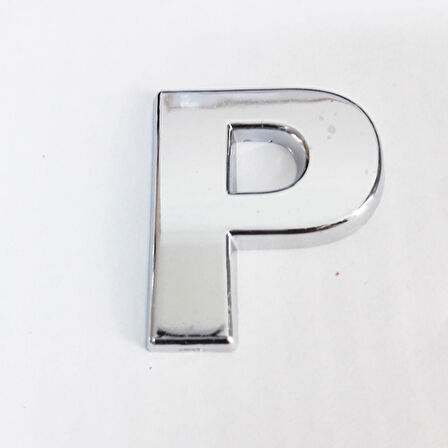 Büro Ev Dekoru için 9CM Yapışkanlı Krom P Harfi