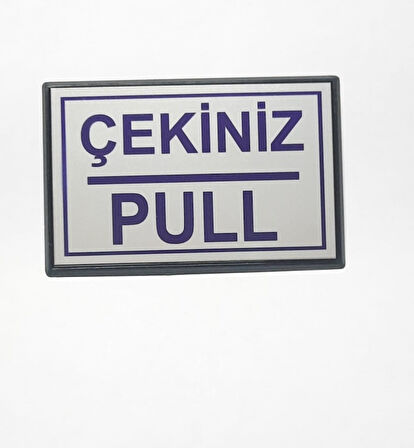 Büro İş Güvenliği için 10x7CM Mini Yapışkanlı Pull Çekiniz Uyarı Tabelası