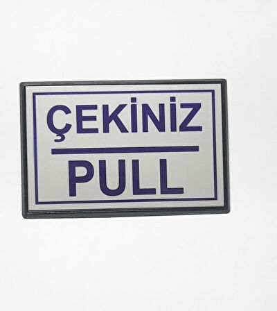 Büro İş Güvenliği için 13x8CM Maksi Yapışkanlı Pull Çekiniz Uyarı Tabelası