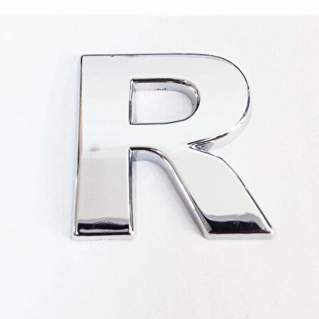 Büro Ev Dekoru için 9CM Yapışkanlı Krom R Harfi