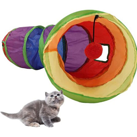 Büro Ev Evcil Hayvanı için 125CM Kedi Oyun Tüneli