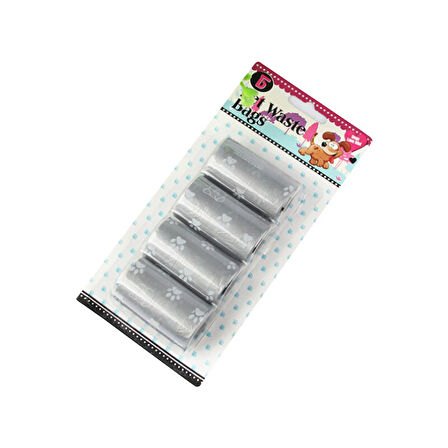 Büro Ev Evcil Hayvanı için 4PARÇA Pati Desenli Kaka Poşeti Seti