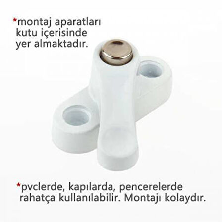 Büro Ev Bebek Güvenliği için Pvc Kapı Pencere Emniyet Çelik Kilidi