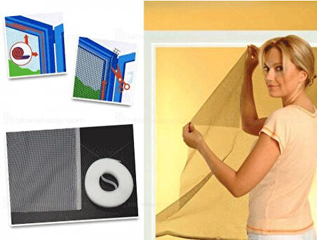 Büro Ev Hijyeni için 70x125CM Pencere Sinekliği
