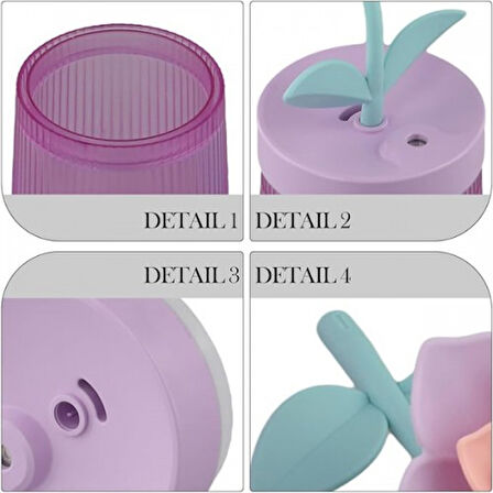 Büro Ev Konforu için Çiçek Stil Hava Nemlendirici