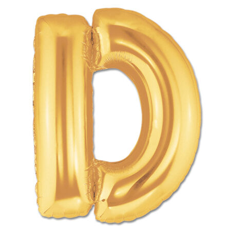 Büro Ev Partisi için 100CM D Harf Golden Folyo Balon