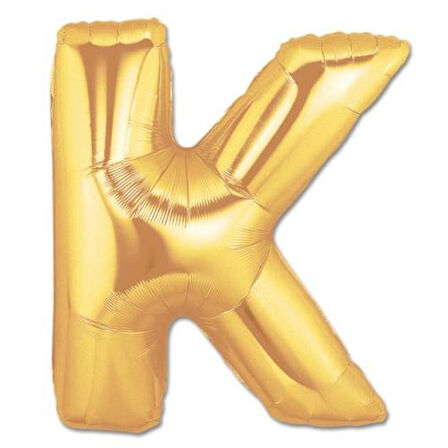 Büro Ev Partisi için 100CM K Harf Golden Folyo Balon