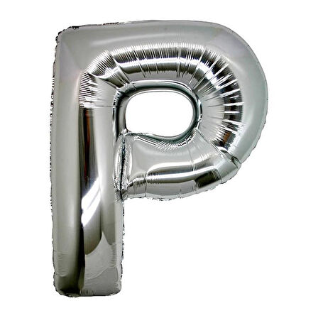 Büro Ev Partisi için 100CM P Harf Silver Folyo Balon