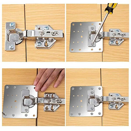 Büro Ev Ofis Mobilyası için Paslanmaz Çelik Dolap Menteşe Destek Aparatı