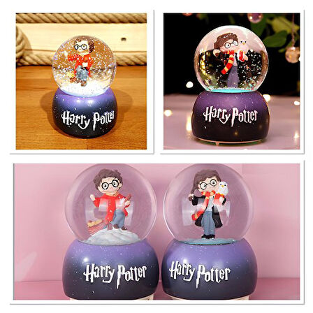 Büro Ev Ofis Dekoru için Üflemeli Işıklı Müzikli H.Potter Kar Küresi