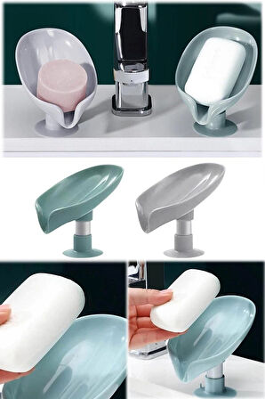 Büro Ev Ofis Banyo Mutfak Düzeni için Vantuzlu Giderli Katı Sabun Süngerlik