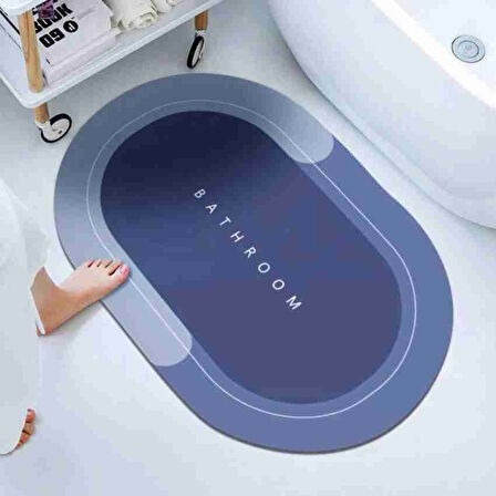 Büro Ev Ofis Dekoru için 40x60CM Güçlü Emici Kaymaz Taban Banyo Paspası
