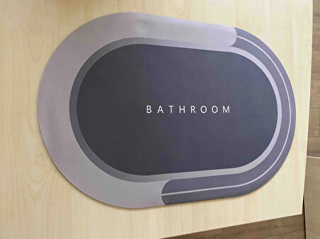 Büro Ev Ofis Banyosu için Sihirli Su Emici Kaydırır Ayak Matı Banyo Paspası