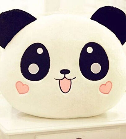 Büro Ev Ofis Hediyesi için Sevimli Panda Tasarımlı Polar Yastık