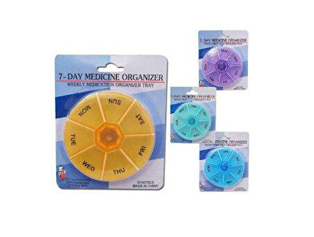 Büro Ev Ofis Personel Hasta Bakımı için Oval Haftalık İlaç Saklama Kutusu