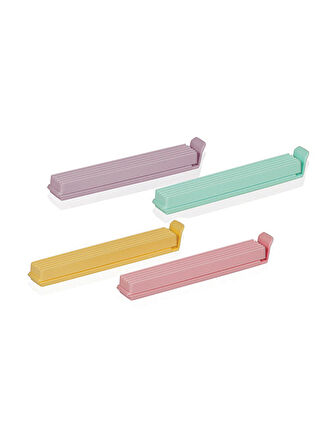 Büro Ev Ofis Mutfağı için 4ADET Poşet Kapatma Aparatı Kapatıcı Klips Seti