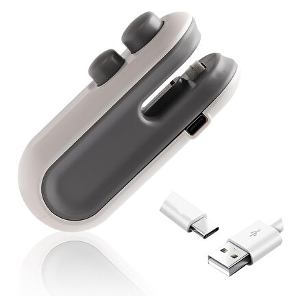 Büro Ev Ofis Mutfağı için Şarjlı Mini Paketleme Poşet Ağzı Kapatıcı Cihaz