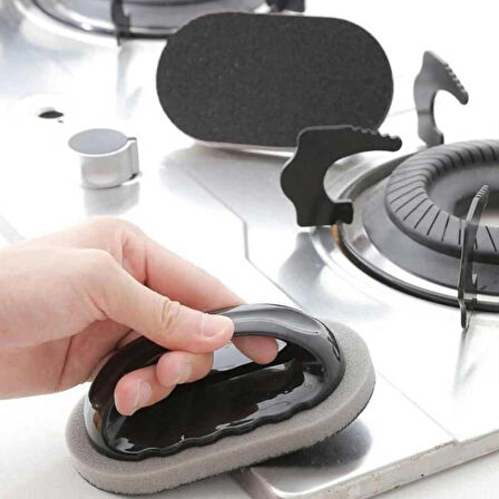 Büro Ev Ofis Mutfağı için Saplı Bulaşık Tencere Temileme Ovma Süngeri