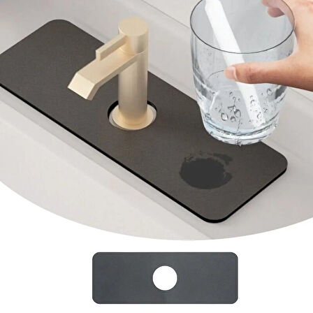 Büro Ev Ofis Mutfağı için Lavabo Kenarı Emici Sihirli Bulaşık Kurutma Matı