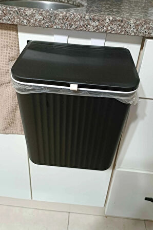 Büro Ev Ofis için 15LT Asılır Tegah Üsütü 2 Yön Açılır Kapak Çöp Kovası