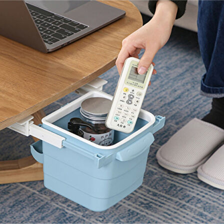 Büro Ev Ofis için Mini Masa Altı Sürgülü Stil Çöp Kovası