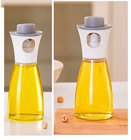Büro Ev Ofis Mutfağı için 220ML Spreyli Cam Şişe Limonluk Sosluk Sirkelik Yağdanlık