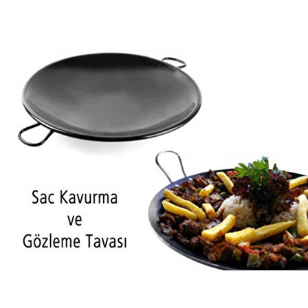 Büro Ev Ofis Mutfağı için Yanmaz Yapıştırmaz Kavurma Sac Tavası