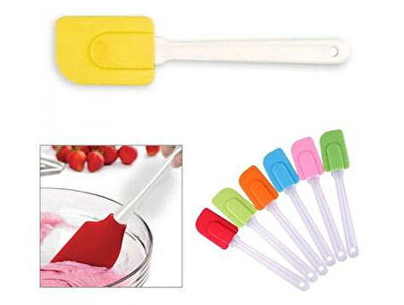 Büro Ev Ofis Mutfağı için Renkli Silikon Kolay Pasta Kek Yapım Spatulası
