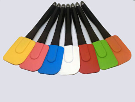 Büro Ev Ofis Mutfağı için Renkli Silikon Kolay Pasta Kek Yapım Spatulası