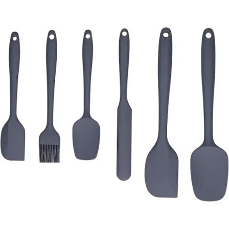 Büro Ev Ofis Mutfağı için Silikon Yapım Spatula Fırça Seti