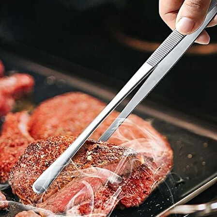 Büro Ev Ofis Mutfağı için 30CM Yiyecek Servis Maşası Et Barbekü Şef Cımbızı Aleti