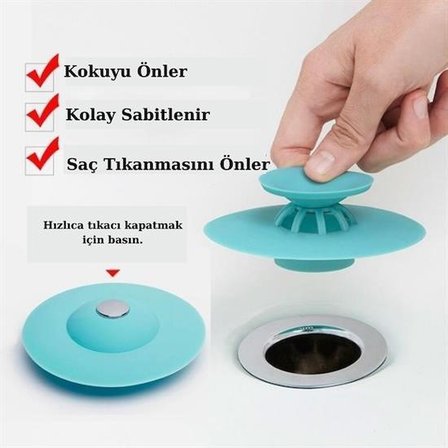Büro Ev Ofis Mutfağı için Silikon Banyo Mutfak Evye Lavabo İçine Süzücü Gider Süzgeci