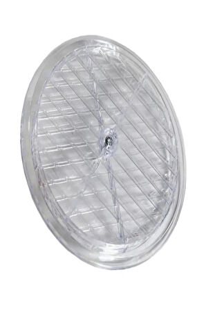 Büro Ev Ofis için 18CM Şeffaf Oval Doğalgaz Havalandırma Cam Menfez Kapağı