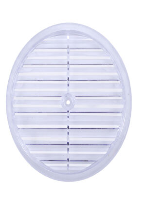 Büro Ev Ofis için 18CM Şeffaf Oval Doğalgaz Havalandırma Cam Menfez Kapağı