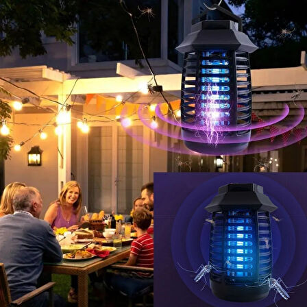 Büro Ev Ofis Yazlık için 2W Uv Mor Led Gece Işıklı Taşıma Asma Saplı Sinek Öldürücü