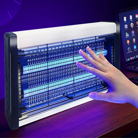 Büro Ev Ofis Yazlık için 6W Uv Mor Işıklı Duvara Aılabilir Sinek Öldürücü
