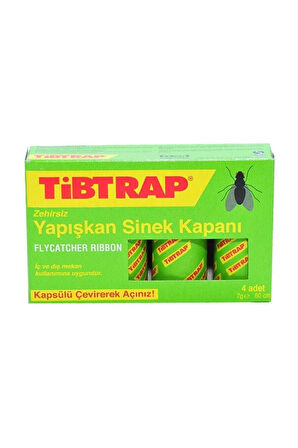 Büro Ev Ofis Yazlık için 4PARÇA Tibtrap Yapışkan Sinek Kapanı Seti