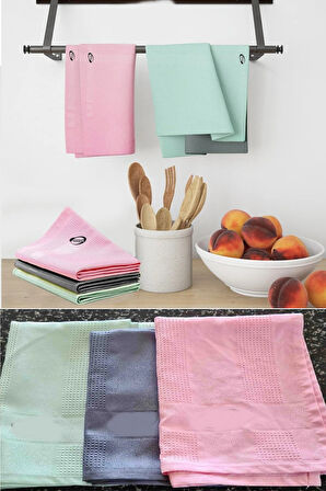 Büro Ev Ofis Yazlık Hijyeni için 3ADET 40x60CM Mikrofiber İzsiz Temizlik Bezi Seti