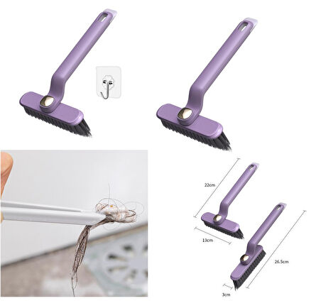 Büro Ev Ofis Yazlık Hijyeni için 360 Dönen Cımbızlı Askılı Wc Banyo Temizlik Fırçası