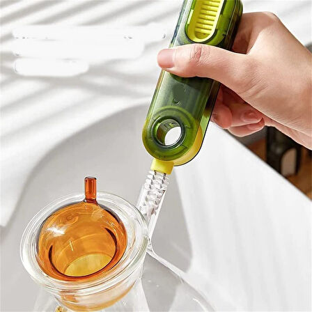 Büro Ev Ofis Yazlık Hijyeni için 3 Fonksiyon Mutfak Banyo Araç Temizlik Fırçası