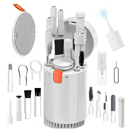 Büro Ev Ofis Yazlık Hijyeni için 20PARÇA Multi Bilgisayar Klavye Kulaklık Toz Temizlik Kiti