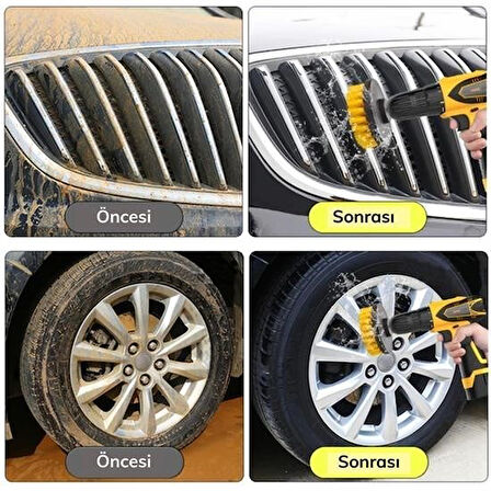 Büro Ev Ofis Yazlık Hijyeni için 3PARÇA Matkap Ucuna Banyo Cant Teker Fırçası Tenizlik Seti