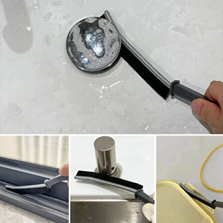 Büro Ev Ofis Yazlık Hijyeni için 2PARÇA İnce Banyo Mutfak Lavabo Derz Temizlik Fırçası